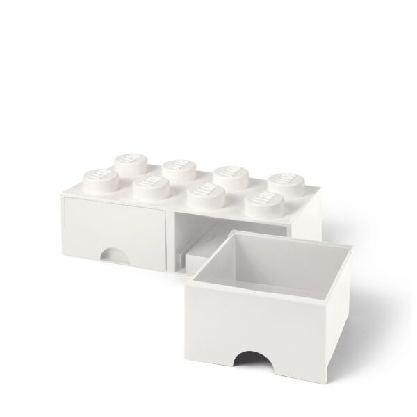 Opbergbox met 2 Lades Brick 8 - Wit